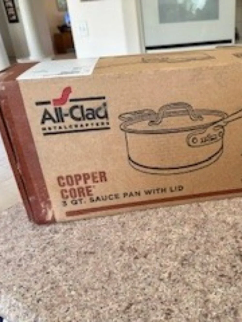 All-Clad Copper Core 5-Ply Stainless Steel 3 Quart Sauce Pan